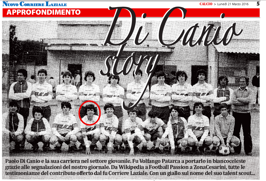 Di Canio Story: quando il vecchio Corriere Laziale disse alla Lazio e a Patarca di non farsi scappare “Paoletto”…