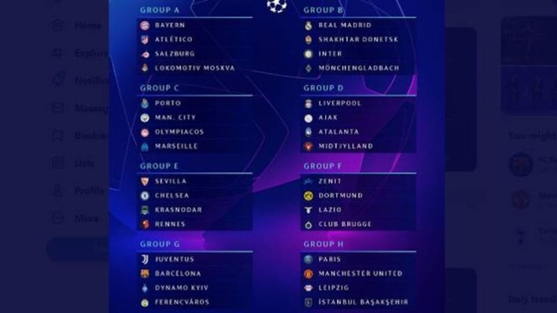 Champions League | Il sorteggio della fase a gironi: Lazio con Zenit, Dortmund e Bruges