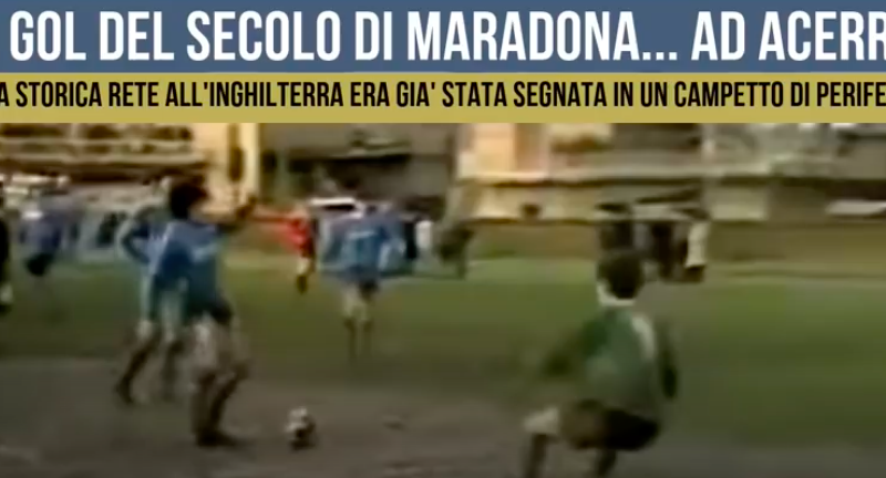 Ad10s | Omaggio a Maradona: le prove generali del gol del Secolo… ad Acerra (VIDEO)