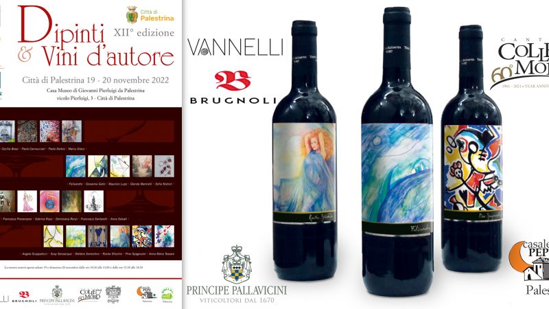 L’arte in bottiglia | Torna il 19 e 20 novembre a Palestrina la mostra Dipinti e Vini d’Autore.