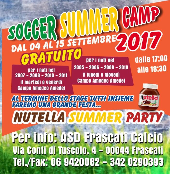 Scuola calcio, lunedì parte il summer cup: due settimane (gratuite) di allenamenti e divertimento