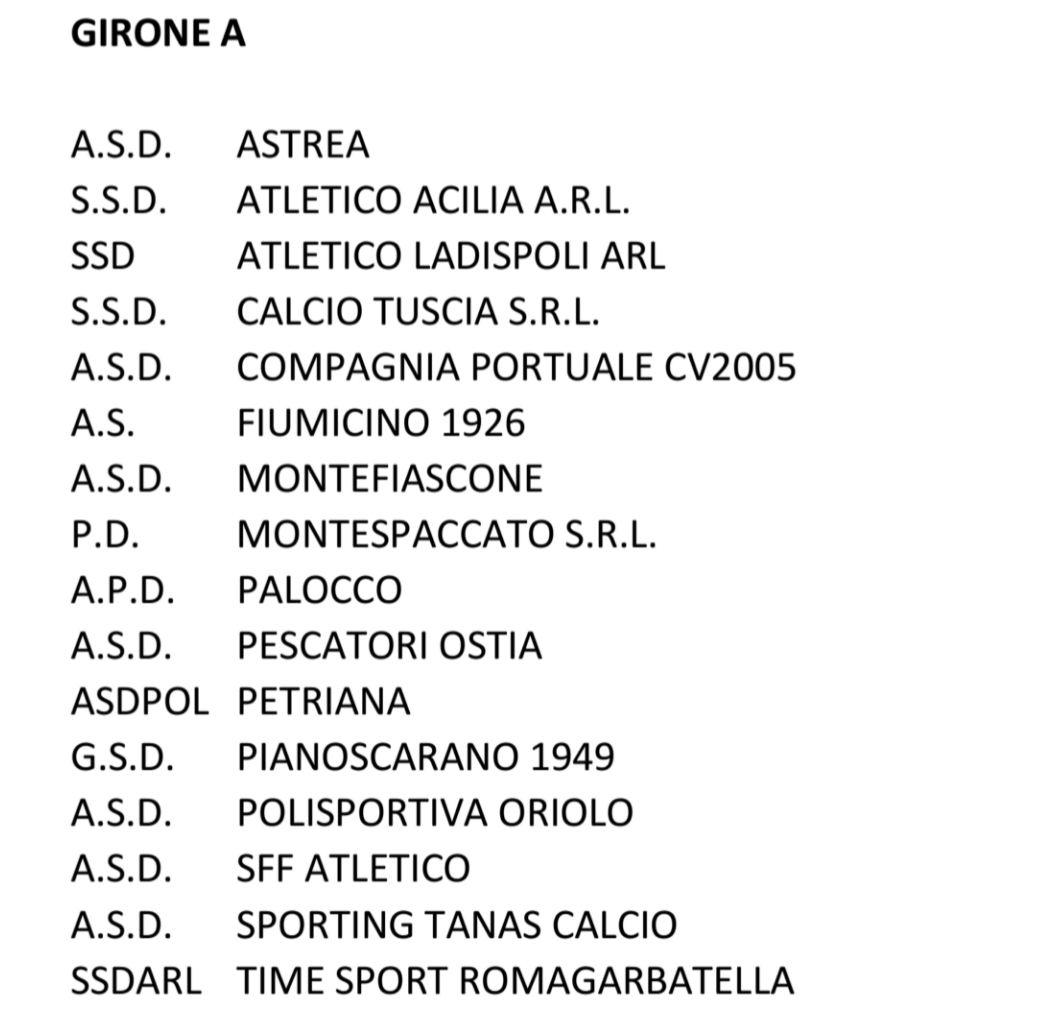 CPC2005 Diramato il girone degli Allievi Regionali