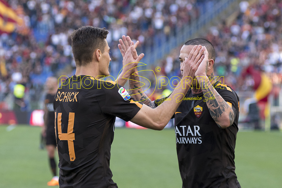 Serie A, Roma tutto facile, piegato il Chievo per 4-1 con doppio Dzeko, Schick e El Shaarawy