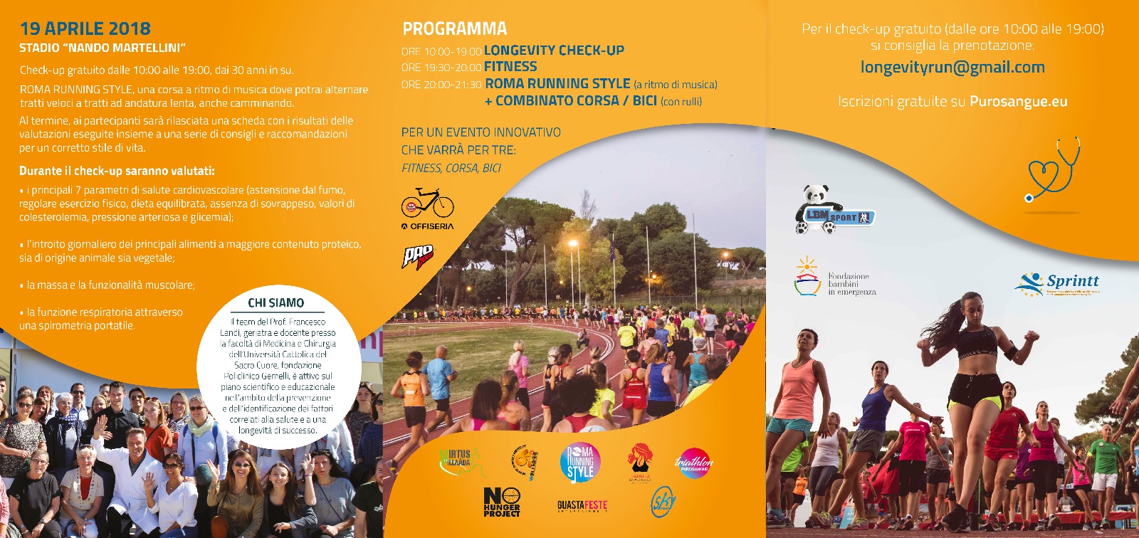 Roma, Longevity run, l’iniziativa dedicata allo sport e alla prevenzione