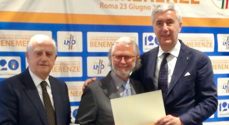 Il Presidente Fiorentini premiato come “Dirigente Benemerito della Lega Nazionale Dilettanti 2018”