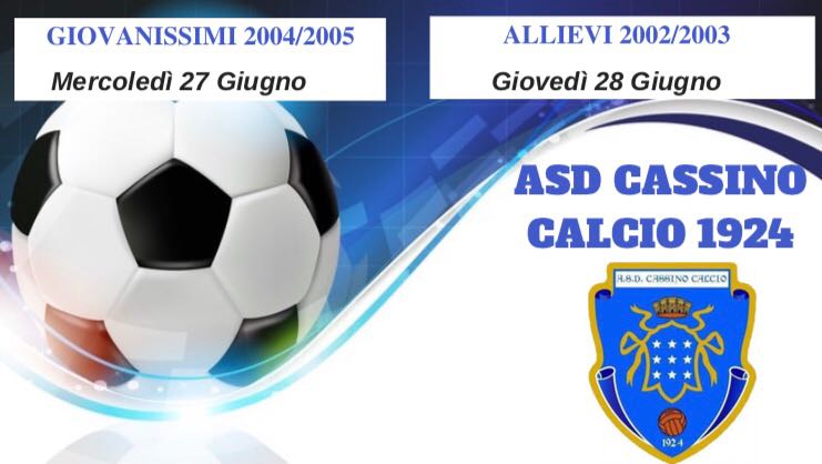 Il Cassino calcio apre le porte, il 27 e 28 giugno raduni per i classe 2002-03-04-05