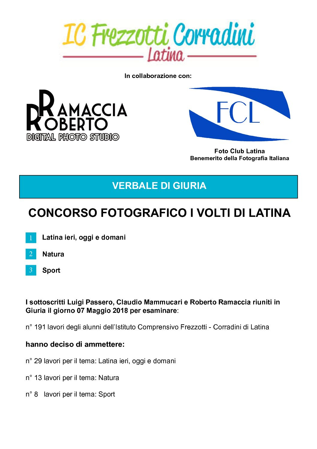 “I volti di Latina”, svelati i vincitori del concorso di fotografia