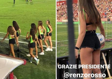Allo stadio Menti le “Vicenza Girls” sostituiscono i raccattapalle: è polemica