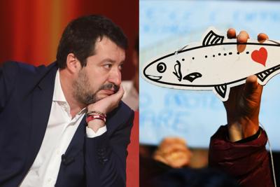 Salvini vs. Sardine: domenica scorsa primo scontro nella Capitale