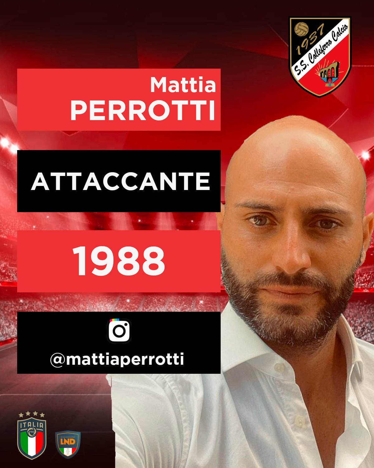 Colleferro: tra i nuovi volti c’è bomber Mattia Perrotti