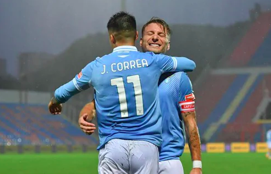 Serie A, Crotone-Lazio 0-2: Immobile-Correa, eroi nella tempesta