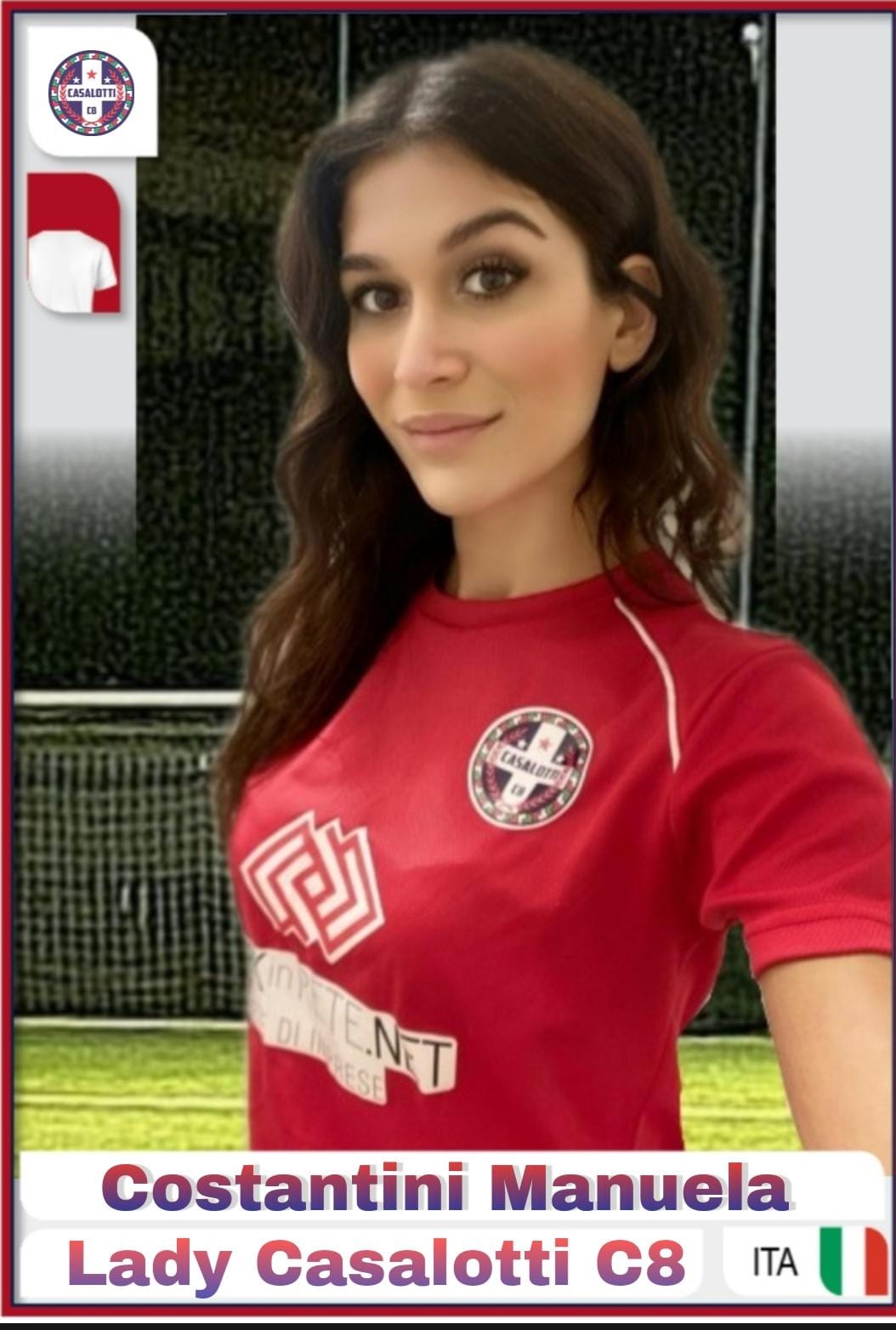 Intervistiamo Manuela Costantini, la LADY CASALOTTI C8 e bellissima modella con una grande passione per il calcio