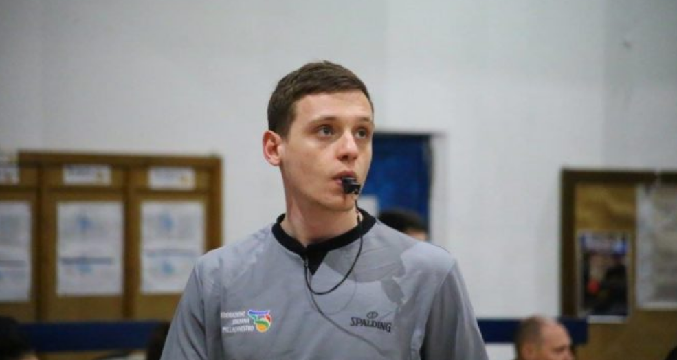 Basket, Andrea Coraggio arbitro in Serie B: i complimenti del Comune di Sora