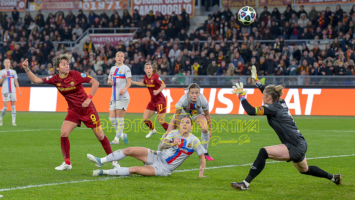 Champions League femminile | Il Barcellona sbanca l’Olimpico, la Roma perde 1 a 0