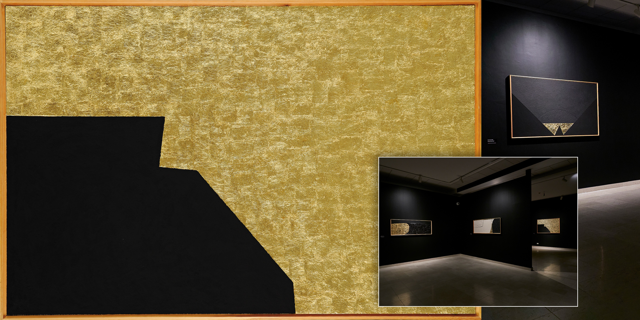 Nero e oro nelle opere di Burri in mostra al MAR di Ravenna