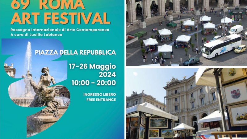 Roma Art Festival. Dal 17 al 26 maggio torna a Piazza Esedra la storica rassegna d’arte