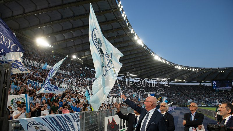 FOTOGALLERY | Lazio, Sven Goran Eriksson torna all’Olimpico: il saluto ai tifosi